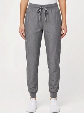 FIGS Heather Graphite Zamora Jogger Scrub Pants Size L - PO# 1518